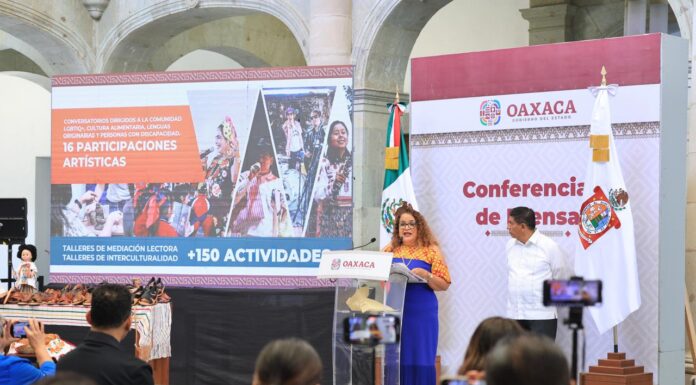 Anuncia Gobierno del Estado Feria Intercultural de Escritura y Lectura de Oaxaca FIELO 2025