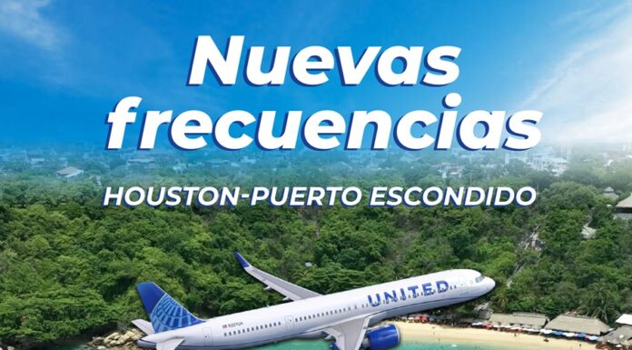 Aumentan las frecuencias del vuelo Houston-Puerto Escondido por temporada invernal: Sectur