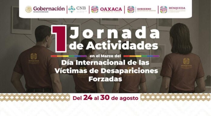 Realizará CLB Oaxaca Primera Jornada de Actividades en el marco del Día Internacional de las Víctimas de Desapariciones Forzadas