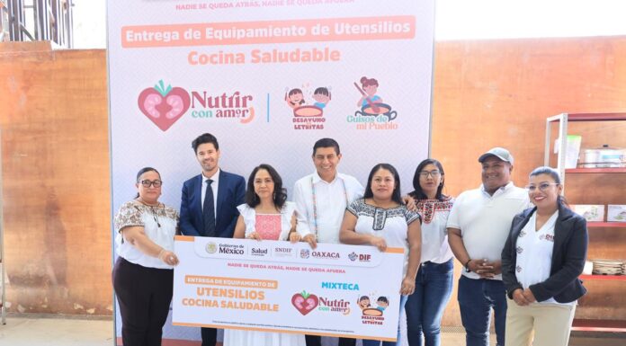 Fortalece DIF Oaxaca programas alimentarios con entrega de 200 equipamientos a comedores comunitarios del estado