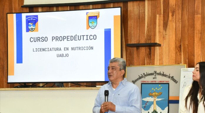 Bienvenida a la primera generación que inicia el curso propedéutico de la Licenciatura en Nutrición de la UABJO