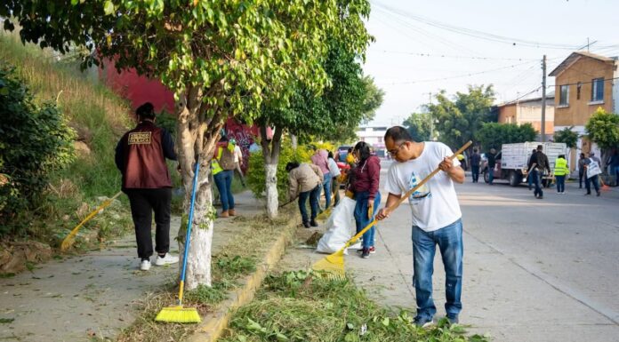 Impulsan limpieza y seguridad en San Martín Mexicapam con Tequio Vecinal