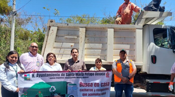 Se suma IMSS Oaxaca a la lucha contra el dengue con acciones de patio limpio y descacharrización