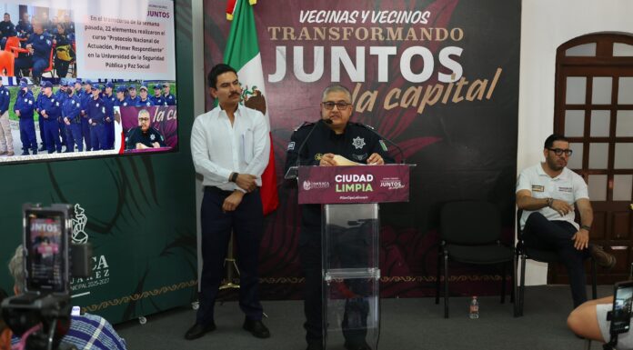 Ray Chagoya informa avances en seguridad para Oaxaca de Juárez