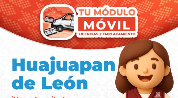 Llevará Semovi trámite de servicios a Huajuapan con su módulo móvil