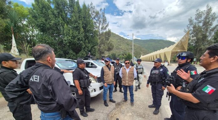 Despliega Gabinete de Seguridad operativo en la Sierra de Juárez por la Paz Territorial