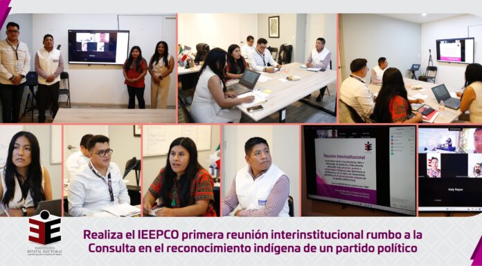 Realiza el IEEPCO primera reunión interinstitucional rumbo a la Consulta en el reconocimiento indígena de un partido político
