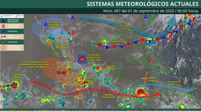 Onda Tropical 29 generará lluvias y tormentas en zonas montañosas de Oaxaca