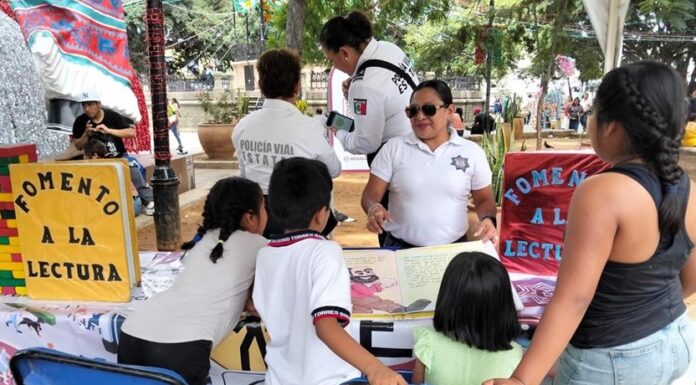 Policía Vial Estatal refuerza vialidad y promueve lectura en la FIELO 2025