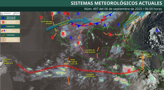Prevén lluvias con tormentas ocasionales en zonas montañosas de Oaxaca este sábado
