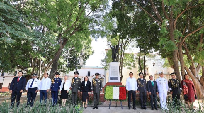 Resalta Salomón Jara la libertad y justicia en el 215 Aniversario del Inicio de la Independencia Nacional