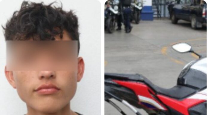 Policía Municipal detiene a una persona en posesión de una motocicleta con reporte el robo