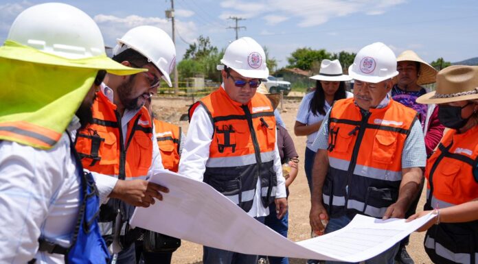 Supervisa Ceabien avance en construcción de planta de tratamiento de agua en San Francisco Telixtlahuaca