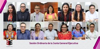 La Junta General Ejecutiva del IEEPCO realiza sesión correspondiente al mes de octubre
