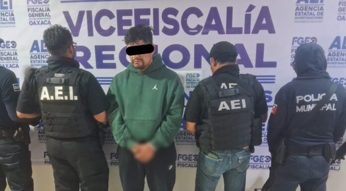 En acción interinstitucional inmediata, rescatan con vida a víctima y capturan en Santa Catarina Minas a una persona por secuestro, identificado como líder de una célula delictiva de la zona: Fiscalía de Oaxaca