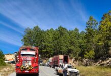 Refuerza Policía Vial Estatal seguridad en la Ruta de la Fe hacia Juquila