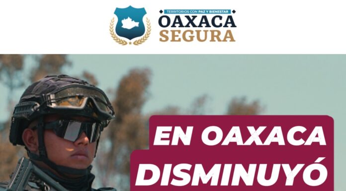 Estrategia de seguridad en Oaxaca da resultados: disminuye 12.5% el promedio diario de homicidios dolosos