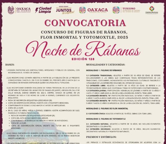 Oaxaca abre inscripciones para su tradicional Concurso de Figuras de Rábanos 2025