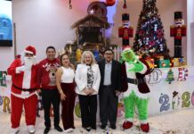 Participa titular del IMSS Oaxaca en encendido del árbol navideño del SNTSS