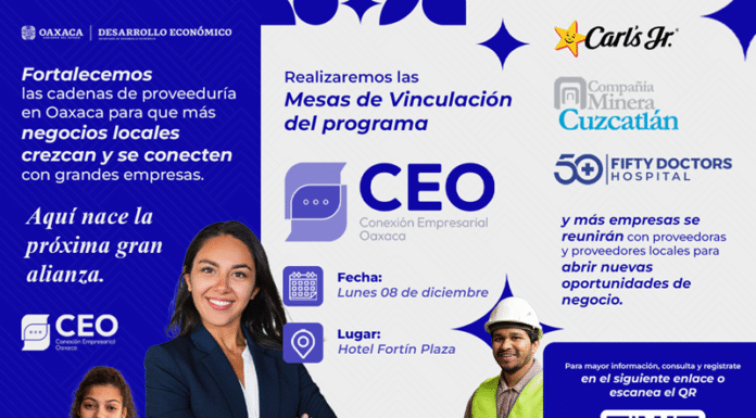 Invita Sedeco a Mipymes y personas emprendedoras a participar en el programa Conexión Empresarial Oaxaca