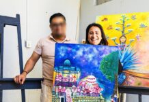 Artista plástico del Centro Penitenciario Etla: autor de la imagen oficial de la Noche de Rábanos 2025: SSPC