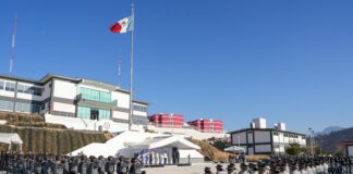 Atestigua Salomón Jara toma de posesión del nuevo comandante de coordinación de la Guardia Nacional en Oaxaca