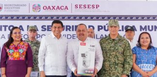 Robustece Gobernador de Oaxaca seguridad pública en 23 municipios con entrega de equipamiento de videovigilancia