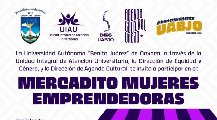 Participa en el “Mercadito mujeres emprendedoras” organizado por la UABJO