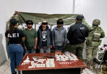 Fiscalía de Oaxaca asegura droga y detiene a tres personas en Zimatlán