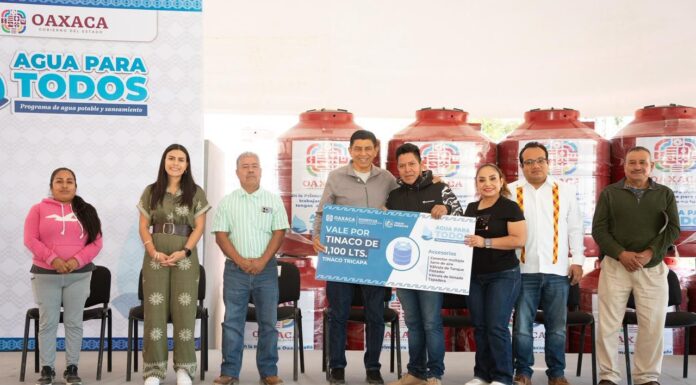 Garantiza Salomón Jara acceso al agua en agencias de Oaxaca de Juárez