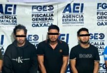 En menos de 48 horas, Fiscalía de Oaxaca y Gabinete de Seguridad detiene a cinco probables responsables de cuádruple homicidio en el Istmo
