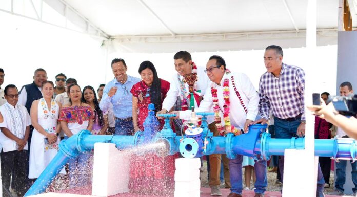 Inaugura Salomón Jara tres nuevos pozos en Zona Metropolitana de Oaxaca, garantiza acceso al agua