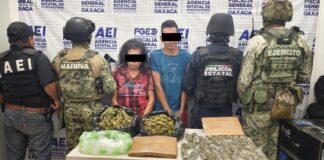 FGEO ejecuta cateo en la región Costa; hay dos personas detenidas y aseguramiento de presuntas drogas