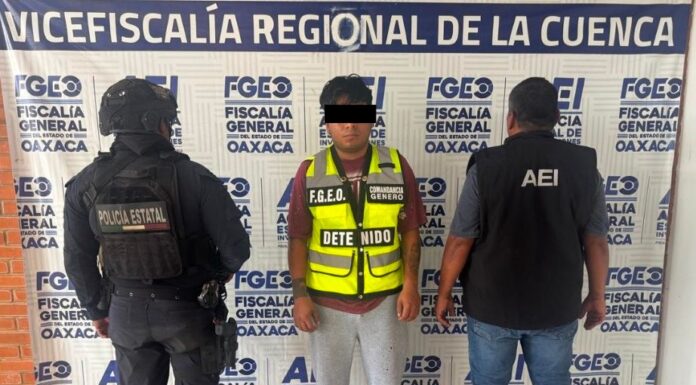 Fiscalía de Oaxaca ejecuta orden de aprehensión en la región de la Cuenca por violación equiparada agravada contra adolescente