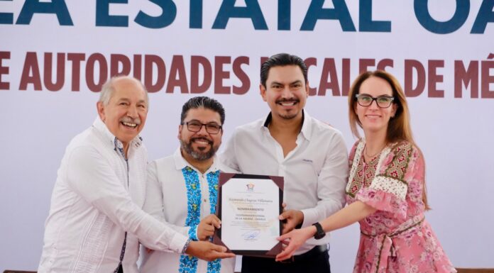 Ray Chagoya asume la Coordinación Estatal de la Asociación de Autoridades Locales de México A.C. en Oaxaca