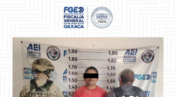 Cumple FGEO orden de aprehensión por el delito de violencia familiar en el Istmo