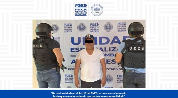 Fiscalía de Oaxaca detiene a una persona por violencia patrimonial, cometido en establecimiento denominado “Los Combinados