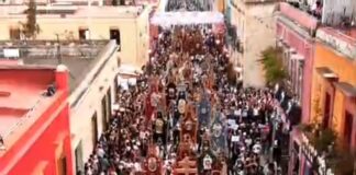 La Procesión del Silencio recorrió este viernes el Centro Histórico de Oaxaca de Juárez