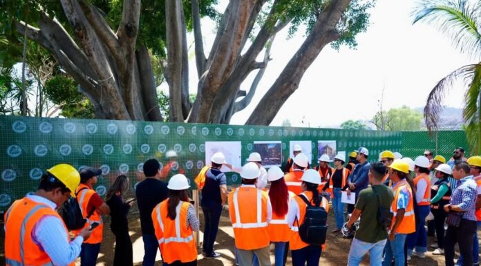 El Presidente Municipal de Oaxaca de Juárez, Ray Chagoya e integrantes del Cabildo Municipal, recorrieron el proyecto “Parque Oaxaca”
