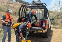 Atención a incendio en el Cerro del Crestón