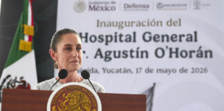 Presidenta inaugura Hospital General Dr. Agustín O’Horán en beneficio de un millón 200 mil personas; arranca IMSS Bienestar en Yucatán