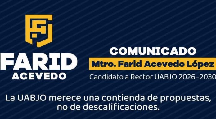 Rector de la UABJO y Farid Acevedo llaman a frenar descalificaciones por misoginia comtra la directora de Medicina