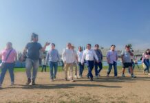 RECTOR DE LA UABJO VISITA EL ESTADIO MANUEL CABRERA CARRASQUEDO PARA IMPULSAR RENOVACIÓN DE INFRAESTRUCTURA DEPORTIVA