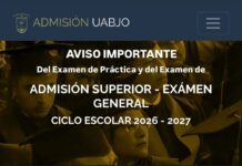 Proceso de Admisión 2026 – 2027 | Examen General de Nivel Superior de la UABJO