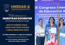 La Universidad Autónoma “Benito Juárez” de Oaxaca reconoce y felicita a las docentes de la Facultad de Medicina y Cirugía