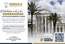 La UABJO felicita a las y los egresados de la Facultad de Medicina y Cirugía por los resultados obtenidos en el ENARM 2025