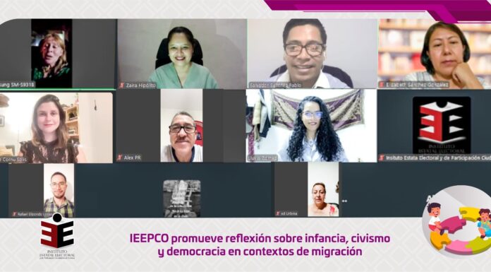 IEEPCO promueve reflexión sobre infancia, civismo y democracia en contextos de migración