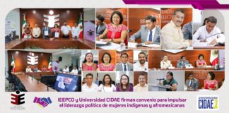 IEEPCO y Universidad CIDAE firman convenio para impulsar el liderazgo político de mujeres indígenas y afromexicanas