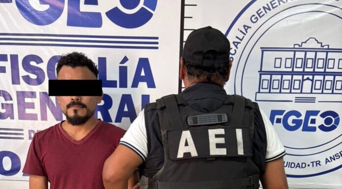 FGEO ejecuta orden de aprehensión contra una persona probable responsable del delito de violencia familiar ocurrida en la región de la Costa