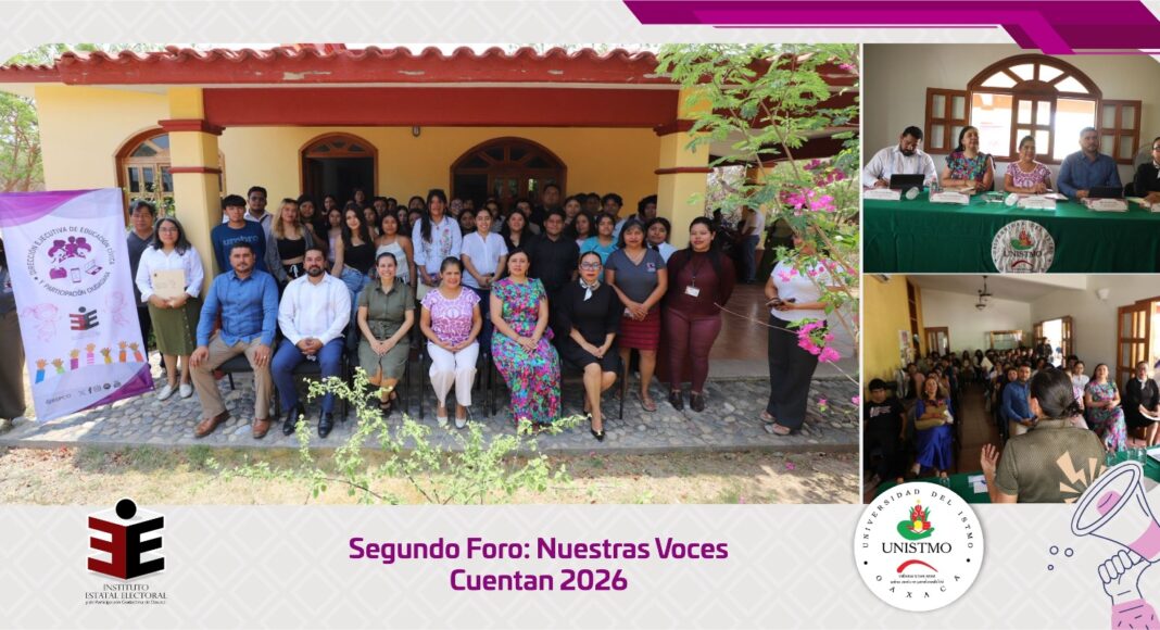 IEEPCO realiza segundo foro “Nuestras Voces Cuentan 2026” en Ixtepec